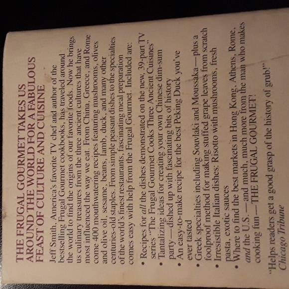 ♥️ANTIQUE MUST READ♥️Frugal Gourmet Cooks - Three Ancient Cuisines - Picture 4 of 7